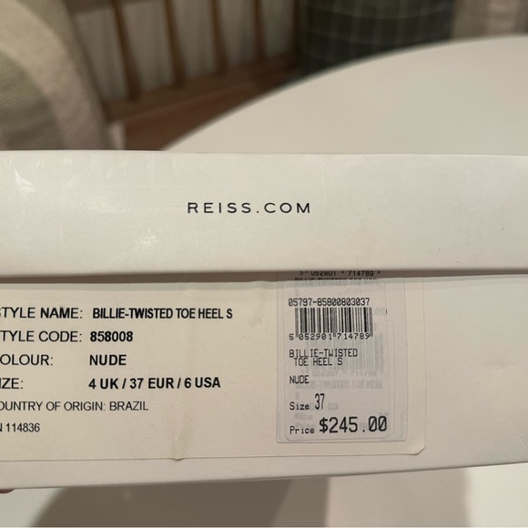 Reiss Strappy Heels in Tan/Mauve - Picture 5 of 5